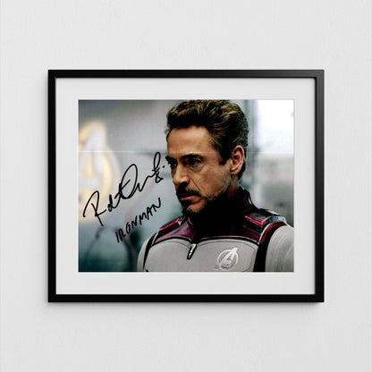 Robert Downey Jr Autograph Iron Man Signed Poster Tony Stark Authentic Signature with COA