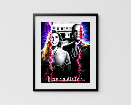 Elizabeth Olsen Autograph Scarlet Witch Signed Poster WandaVision Authentic Signature with COA