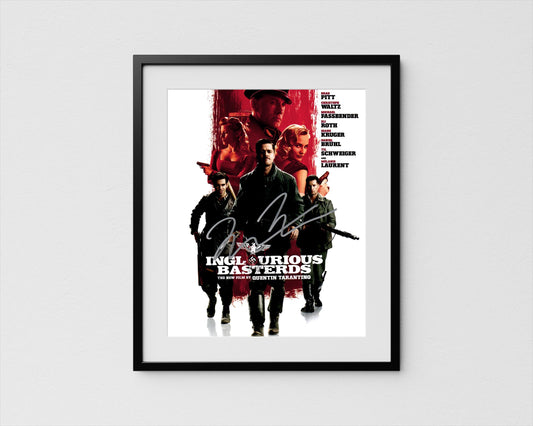 Quentin Tarantino Autograph Inglourious Basterds Signed Poster Authentic Signature with COA