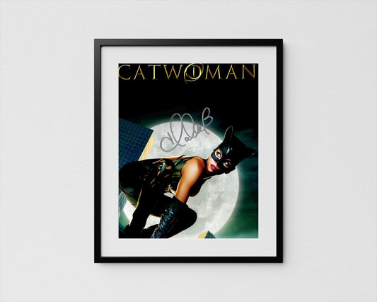 Halle Berry Autograph Catwoman Signed Poster Authentic Signature with COA