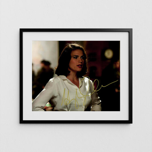 Hayley Atwell Autograph Captain America Signed Poster Agent Carter Authentic Signature with COA