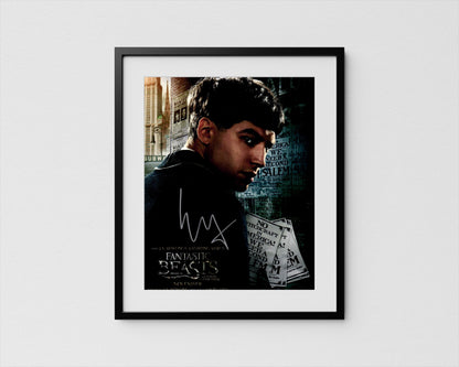 Ezra Miller Autograph Fantastic Beasts Signed Poster Authentic Signature with COA