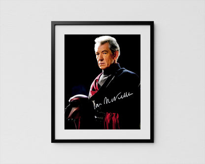 Ian McKellen Autograph X-Men Signed Poster Magneto Authentic Signature with COA