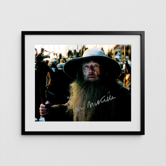 Ian McKellen Autograph Lord of the Rings Signed Poster Gandalf Authentic Signature with COA
