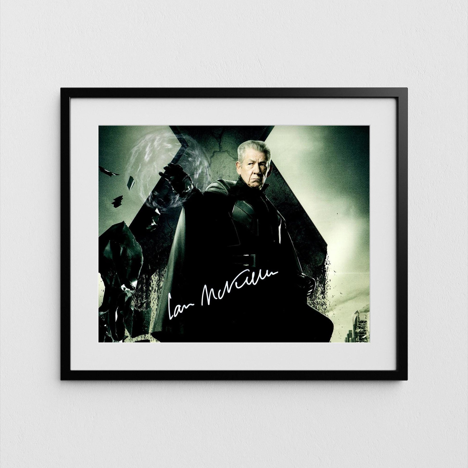 Ian McKellen Autograph X-Men Signed Poster Magneto Authentic Signature with COA