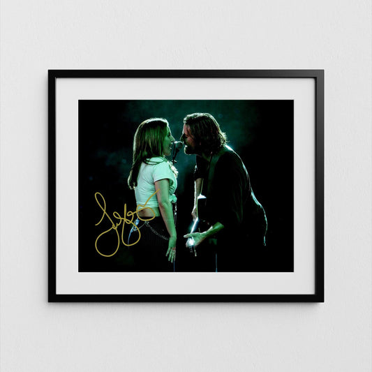 Lady Gaga Autograph A Star is Born Signed Poster Authentic Signature with COA