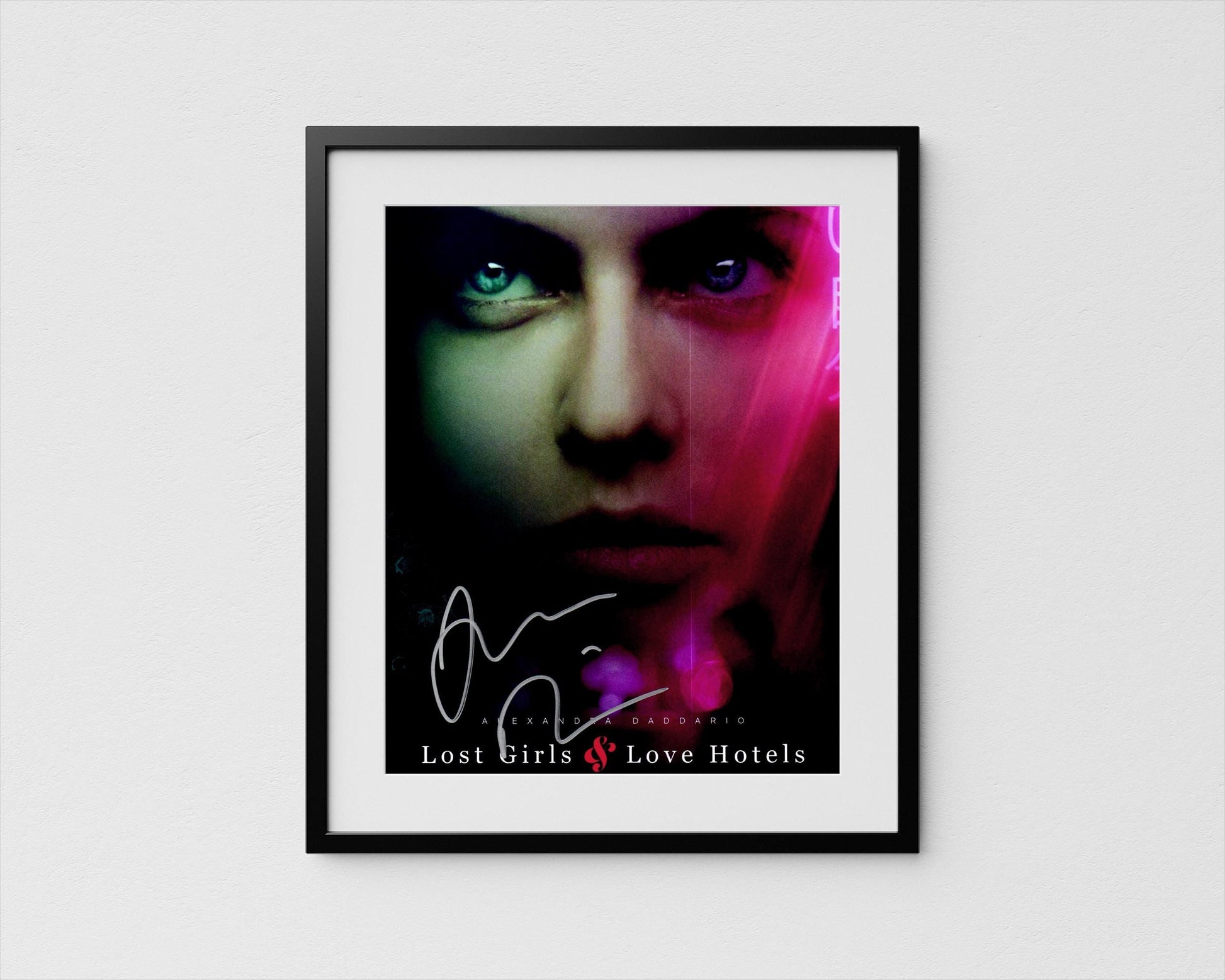 Alexandra Daddario Autograph Lost Girls & Love Hotels Signed Poster Authentic Signature with COA