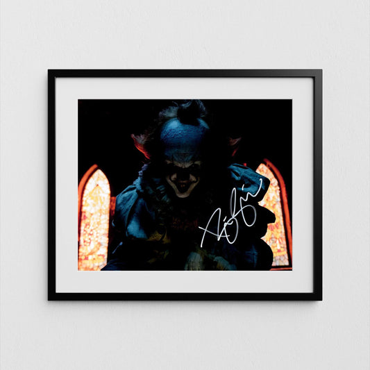 Bill Skarsgard Autograph IT Signed Poster Pennywise Authentic Signature with COA