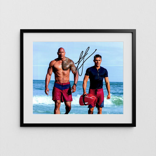Zac Efron Autograph Baywatch Signed Poster Authentic Signature with COA