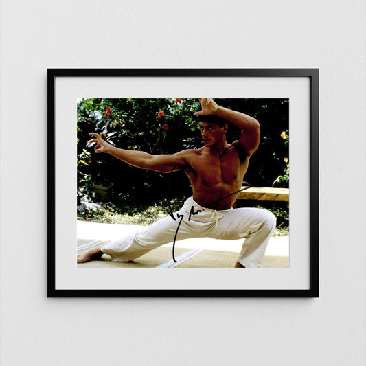 Jean-Claude van Damme Autograph Bloodsport Signed Poster Authentic Signature with COA