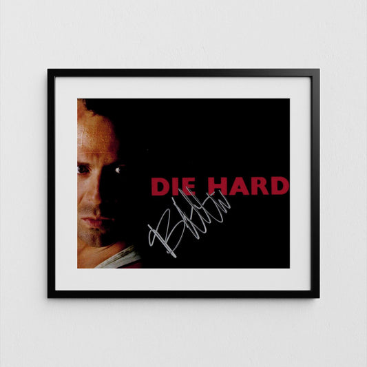 Bruce Willis Autograph Die Hard Signed Poster Authentic Signature with COA
