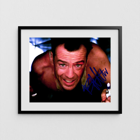 Bruce Willis Autograph Die Hard Signed Poster Authentic Signature with COA