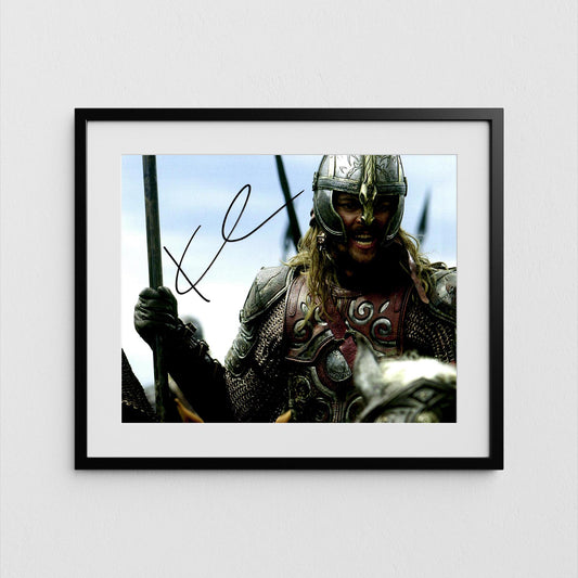 Karl Urban Autograph Lord of the Rings Signed Eomer Poster Authentic Signature with COA