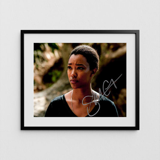 Sonequa Martin-Green Autograph The Walking Dead Signed Poster Authentic Signature with COA