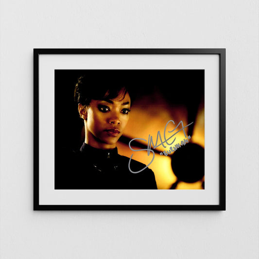 Sonequa Martin-Green Autograph Star Trek Discovery Signed Poster Captain Burnham Authentic Signature with COA