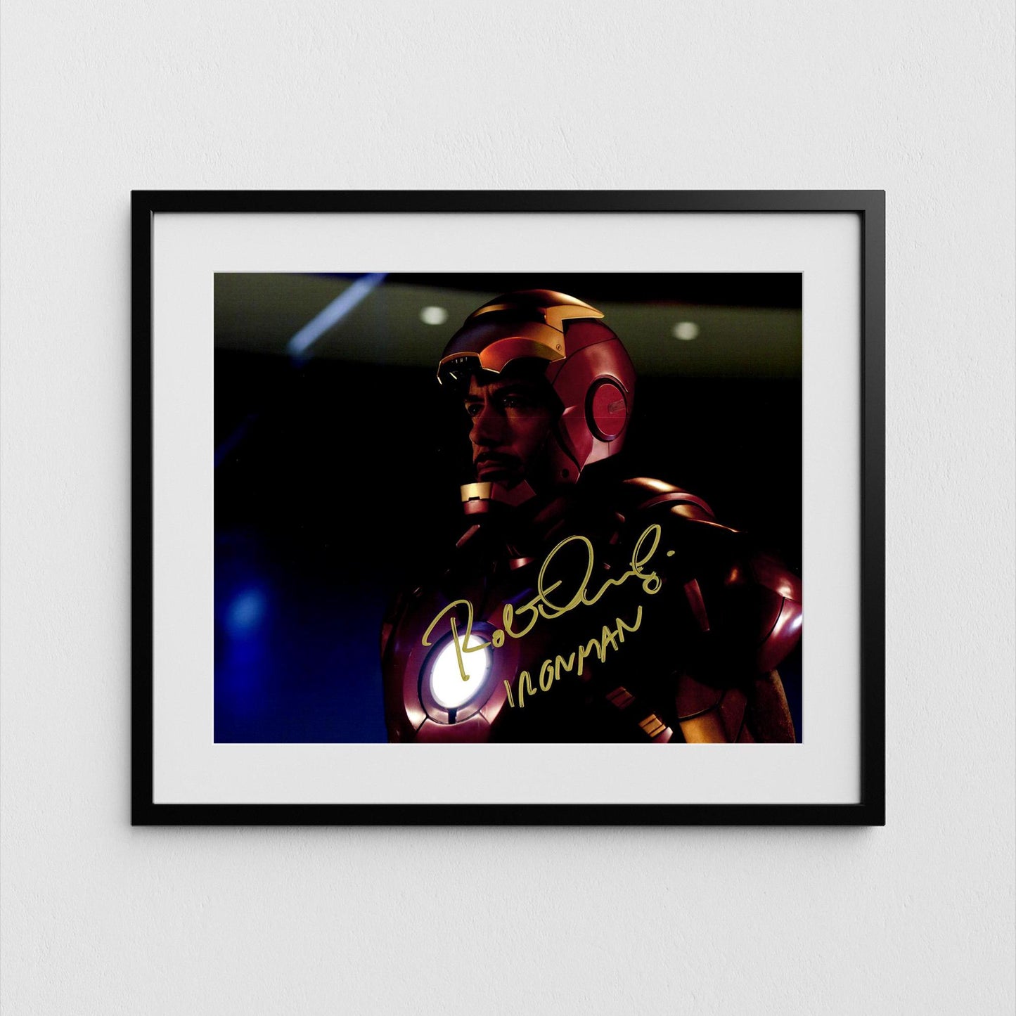 Robert Downey Jr Autograph Iron Man Signed Poster Tony Stark Authentic Signature with COA