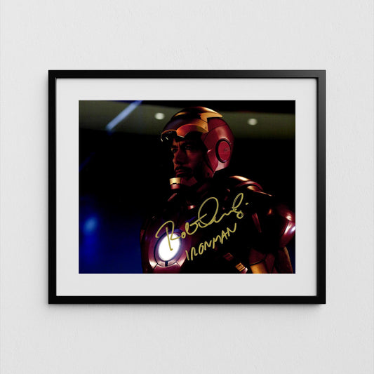 Robert Downey Jr Autograph Iron Man Signed Poster Tony Stark Authentic Signature with COA