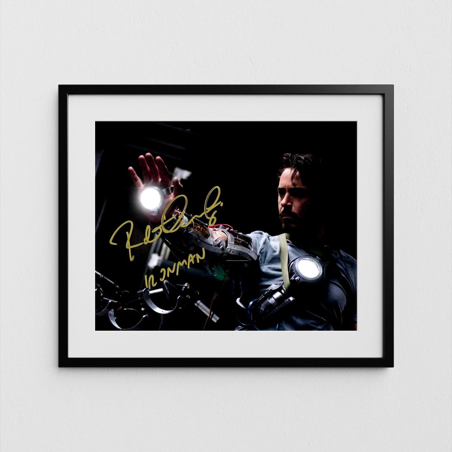 Robert Downey Jr Autograph Iron Man Signed Poster Tony Stark Authentic Signature with COA