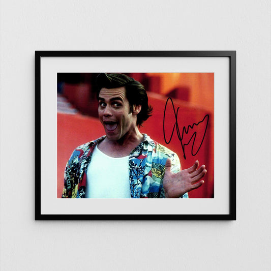 Jim Carrey Autograph Ace Ventura Signed Poster Authentic Signature with COA