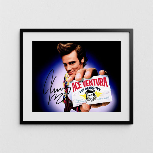 Jim Carrey Autograph Ace Ventura Signed Poster Authentic Signature with COA