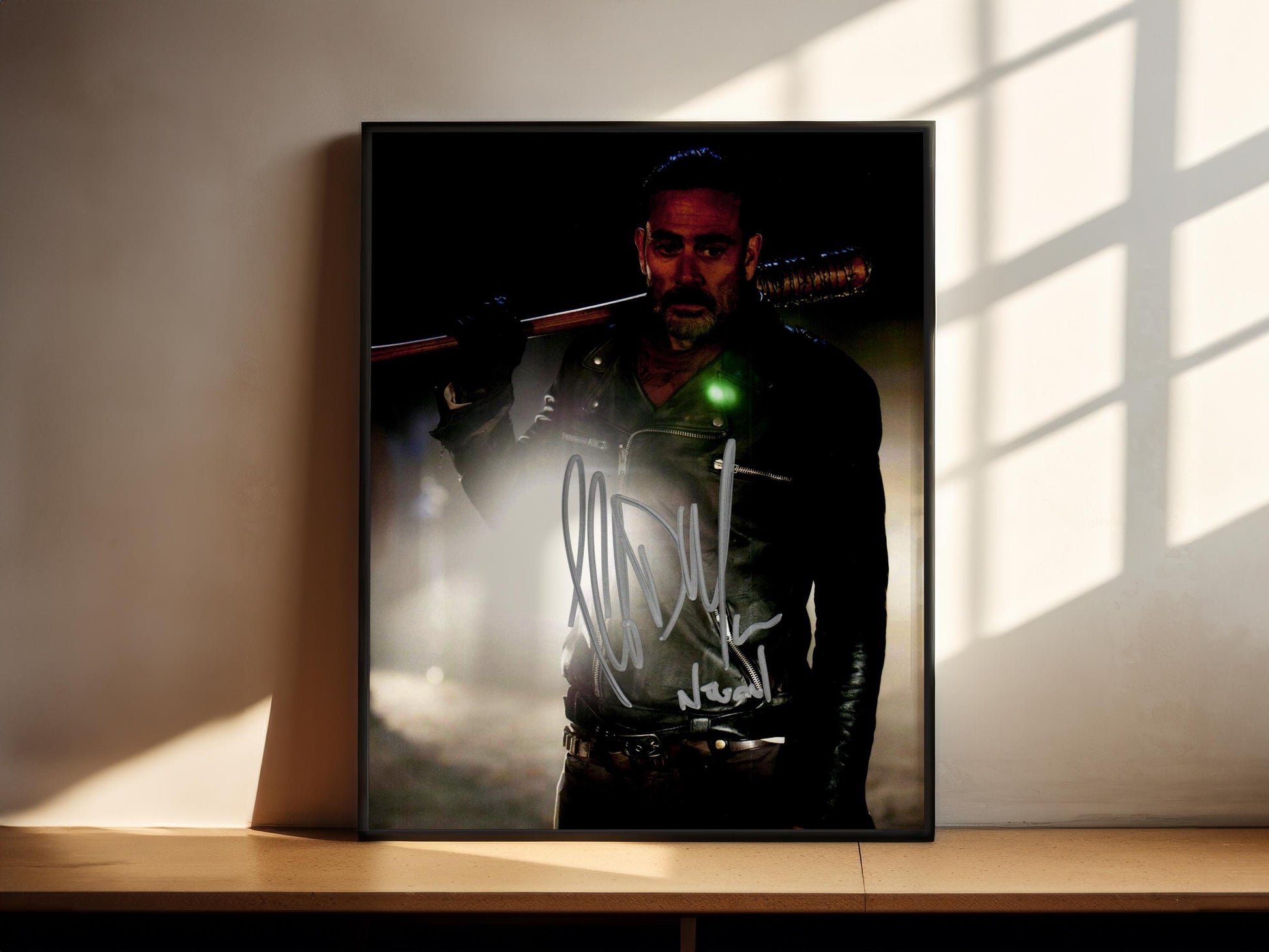 Jeffrey Dean Morgan Autograph The Walking Dead Signed Poster Authentic Signature with COA
