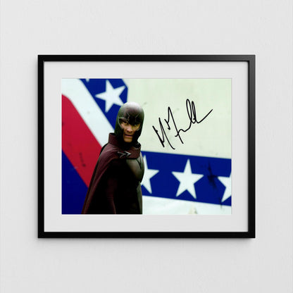 Michael Fassbender Autograph X-Men Signed Poster Magneto Authentic Signature with COA