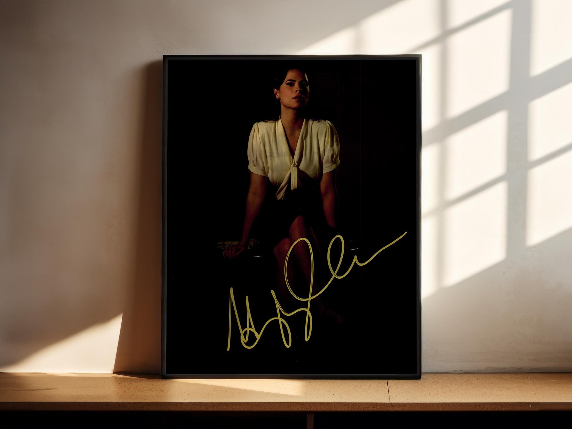 Hayley Atwell Autograph Captain America Signed Poster Agent Carter Authentic Signature with COA