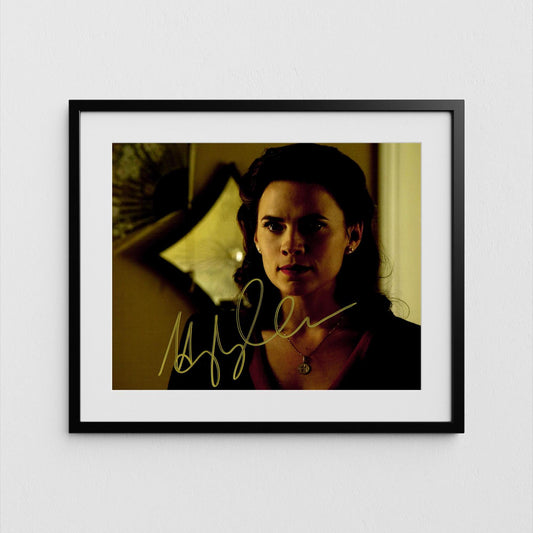 Hayley Atwell Autograph Captain America Signed Poster Agent Carter Authentic Signature with COA