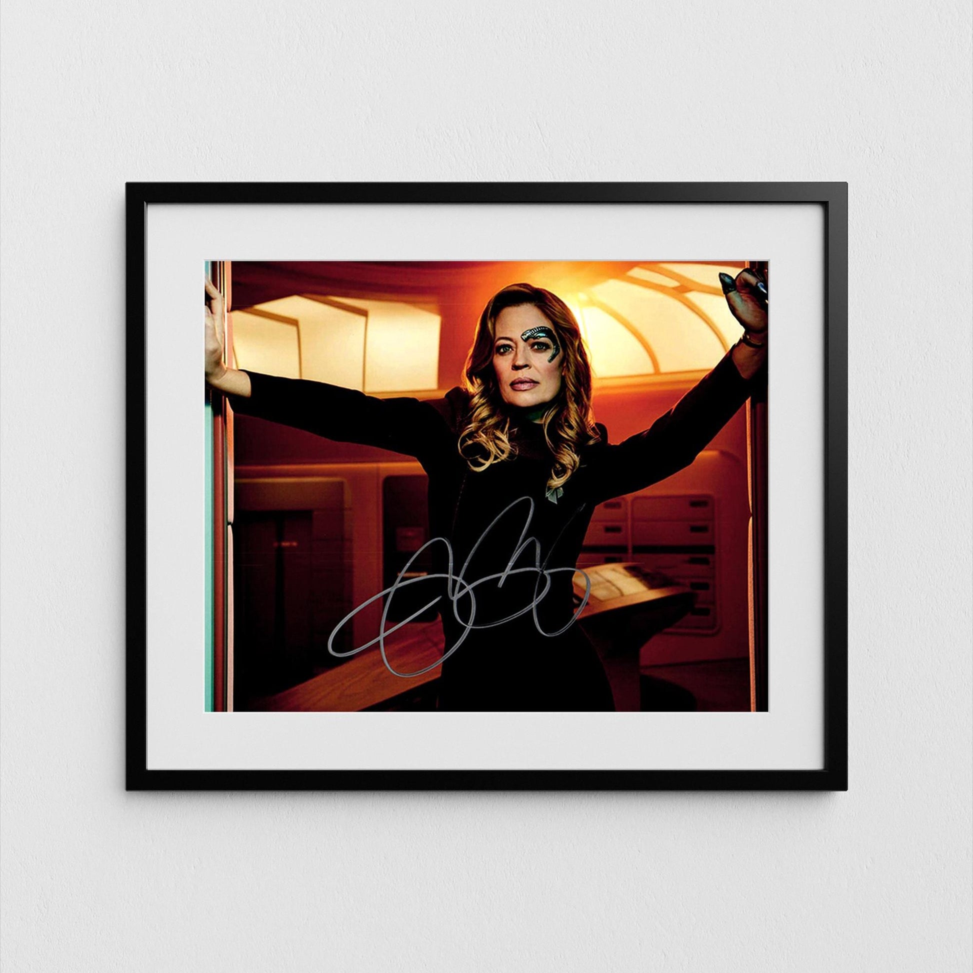 Jeri Ryan Autograph Star Trek Picard Signed Poster Seven of Nine Authentic Signature with COA