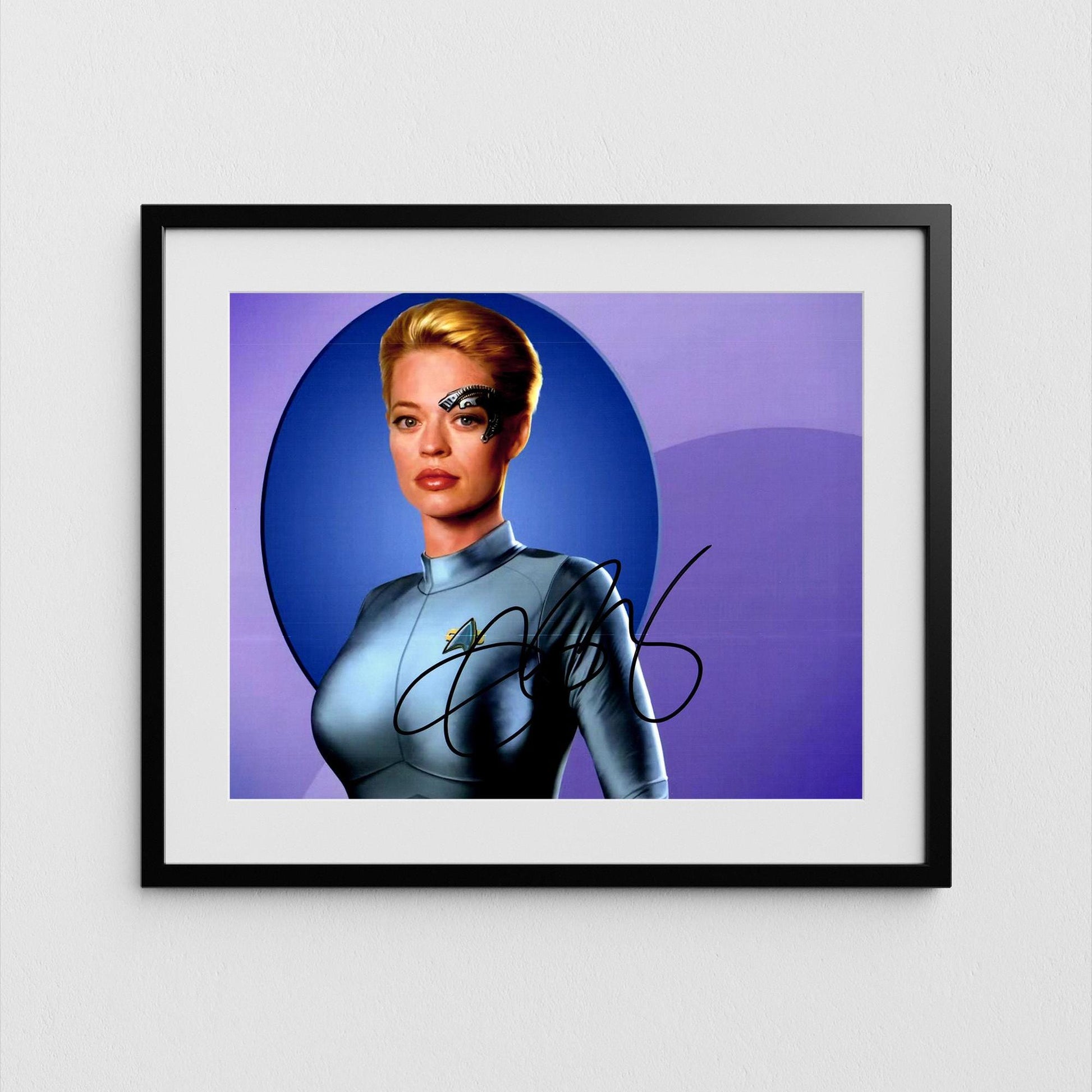 Jeri Ryan Autograph Star Trek Picard Signed Poster Seven of Nine Authentic Signature with COA