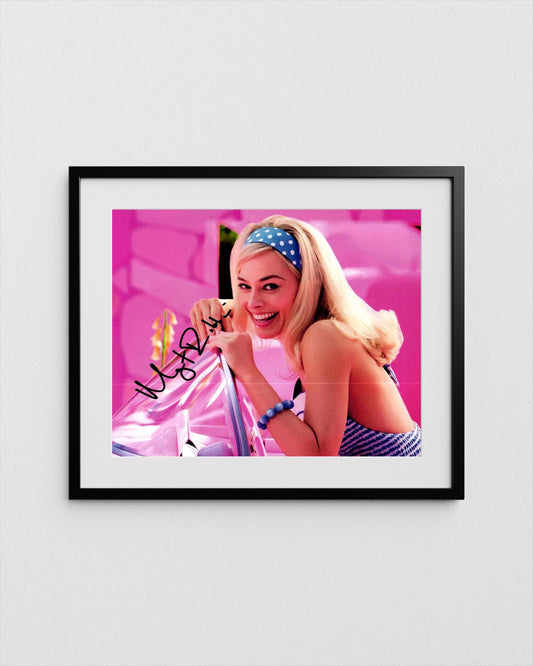 Margot Robbie Autograph Barbie Signed Poster Authentic Signature with COA