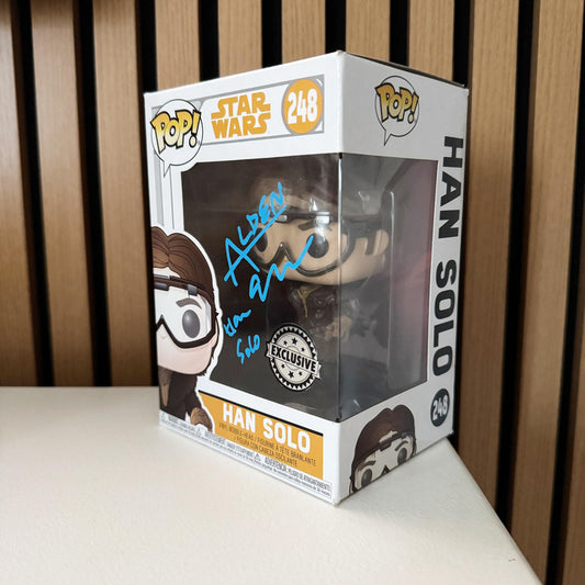 Alden Ehrenreich Signed Funko Pop Star Wars Autograph Han Solo Signature with COA