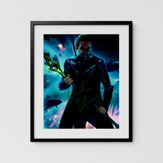 Willem Dafoe Autograph Aquaman Signed Poster Vulko Authentic Signature with COA