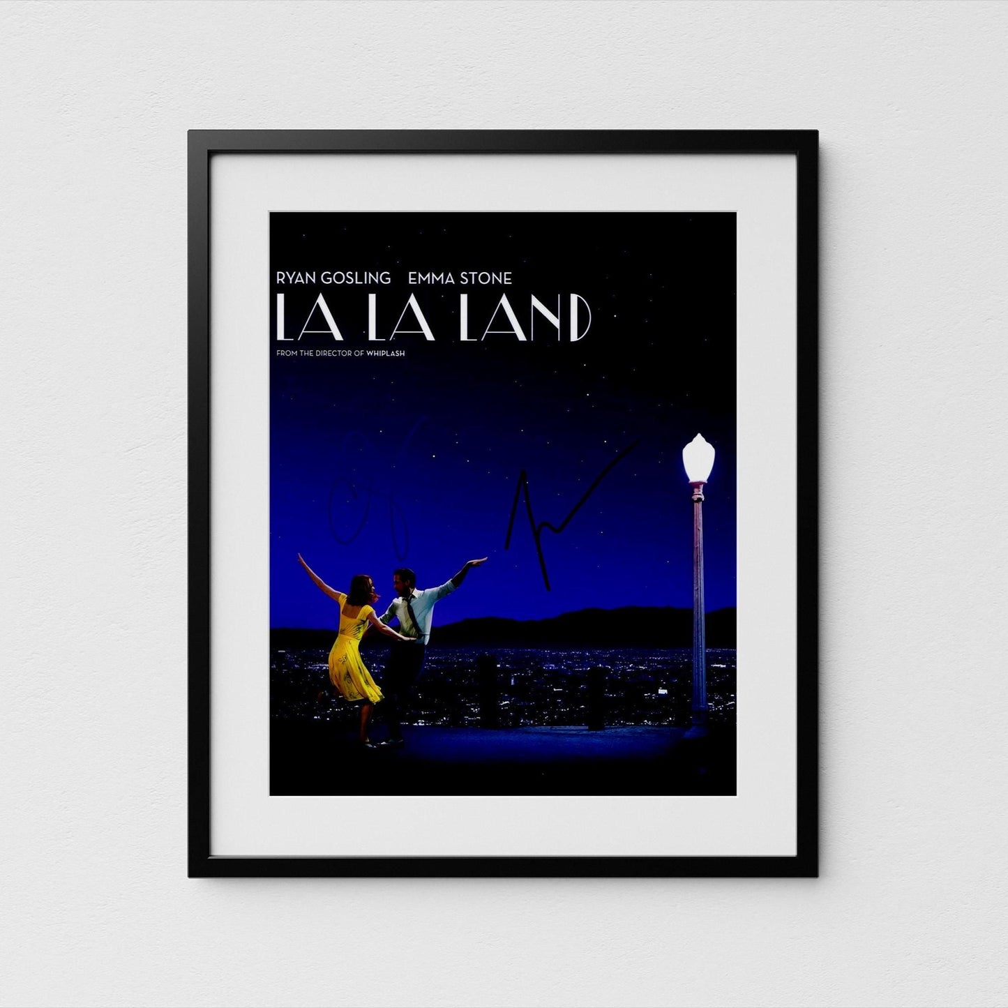Emma Stone + Ryan Gosling Autograph Signed Poster La La Land Authentic Signature with COA