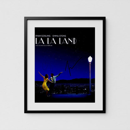 Emma Stone + Ryan Gosling Autograph Signed Poster La La Land Authentic Signature with COA