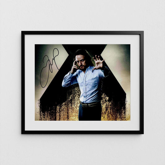 James McAvoy Autograph Signed Poster Professor X Men Authentic Signature with COA