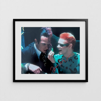 Tommy Lee Jones Autograph Batman Forever Signed Poster Two-Face Authentic Signature with COA