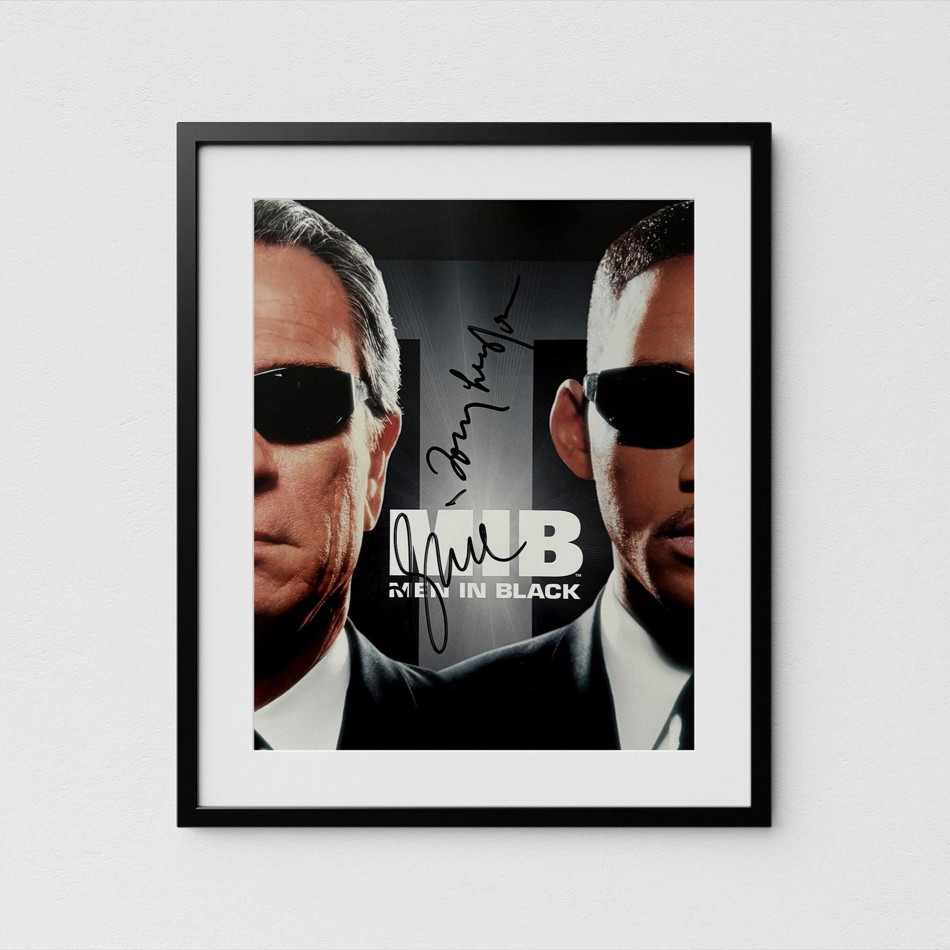 Tommy Lee Jones & Will Smith Autograph Men in Black Signed Poster Authentic Signature with COA