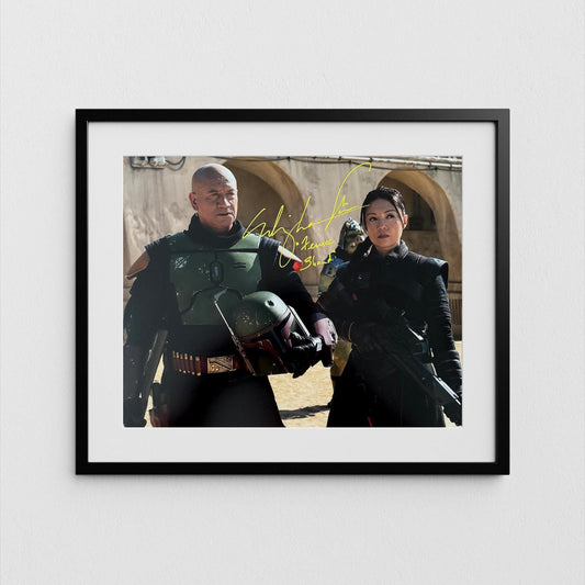 Ming-Na Wen Autograph Boba Fett Signed Poster Fennec Shand Authentic Star Wars Signature with COA