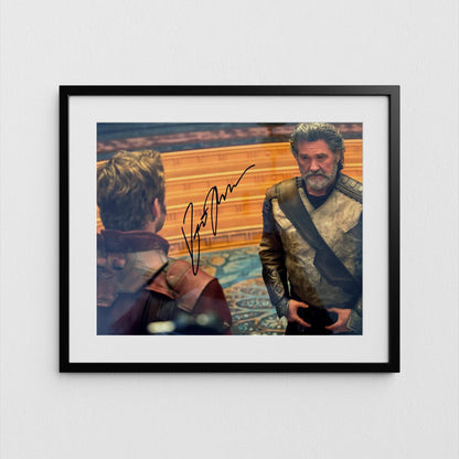 Kurt Russell Autograph Guardians of the Galaxy Signed Poster Ego Authentic Signature with COA