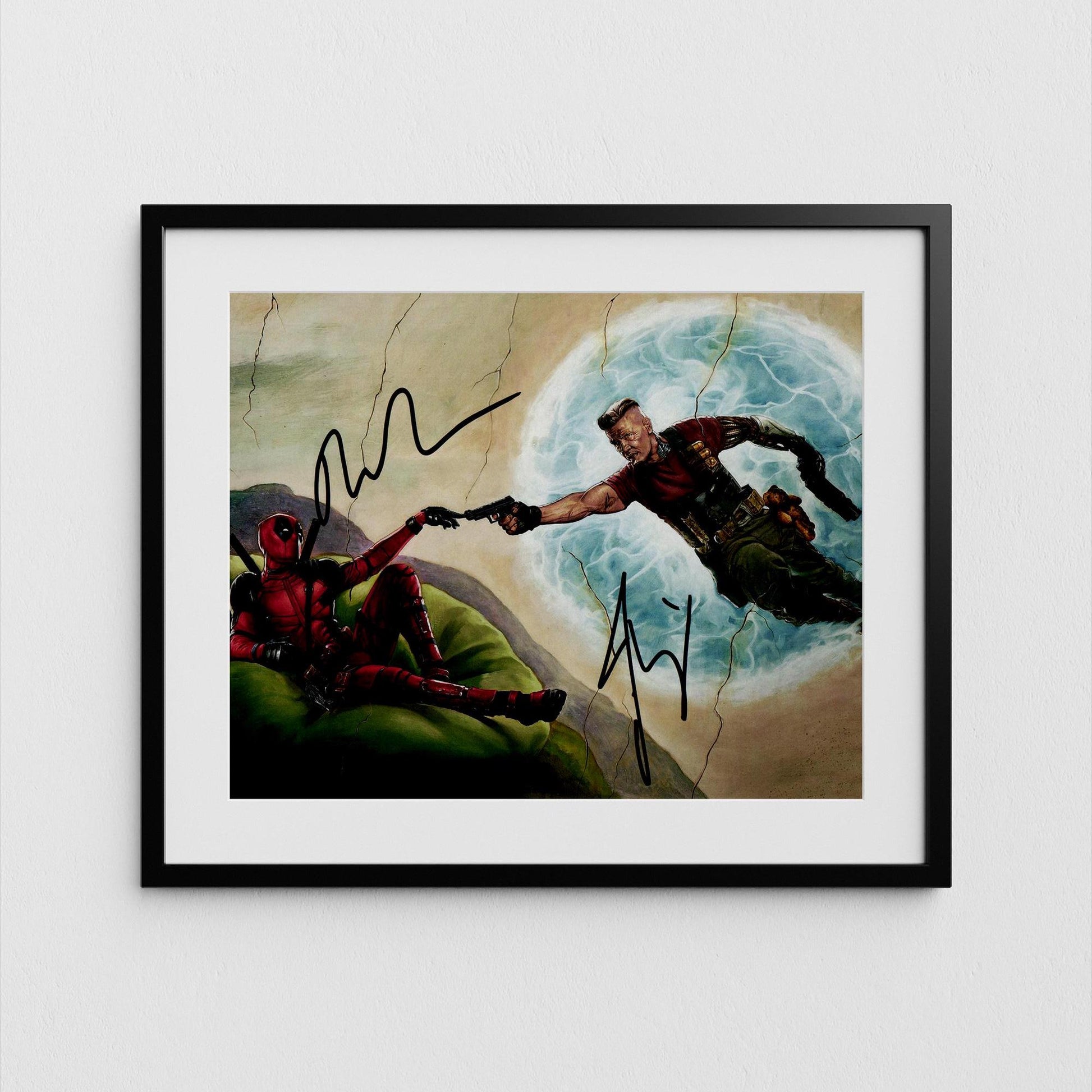 Ryan Reynolds and Josh Brolin Autograph Deadpool Signed Poster Authentic Signature with COA