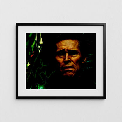 Willem Dafoe Autograph Spider-Man Signed Poster Green Goblin Authentic Signature with COA