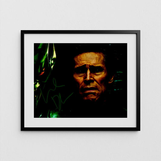 Willem Dafoe Autograph Spider-Man Signed Poster Green Goblin Authentic Signature with COA