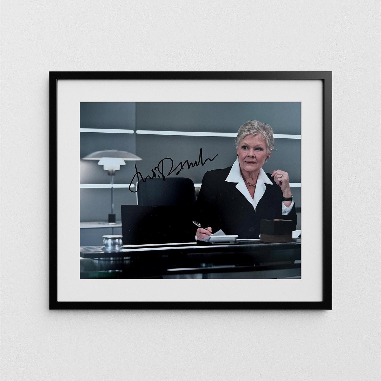 Dame Judi Dench Autograph Signed Poster James Bond Authentic Signature with COA