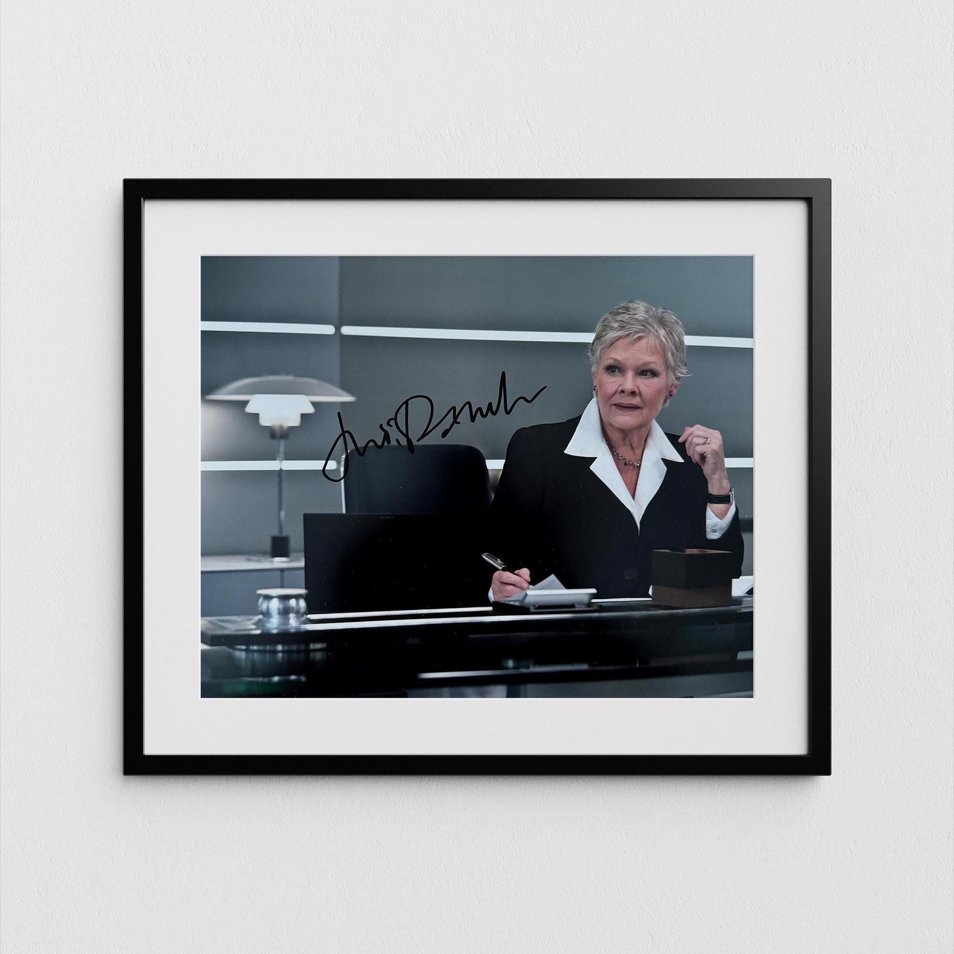 Dame Judi Dench Autograph Signed Poster James Bond Authentic Signature with COA