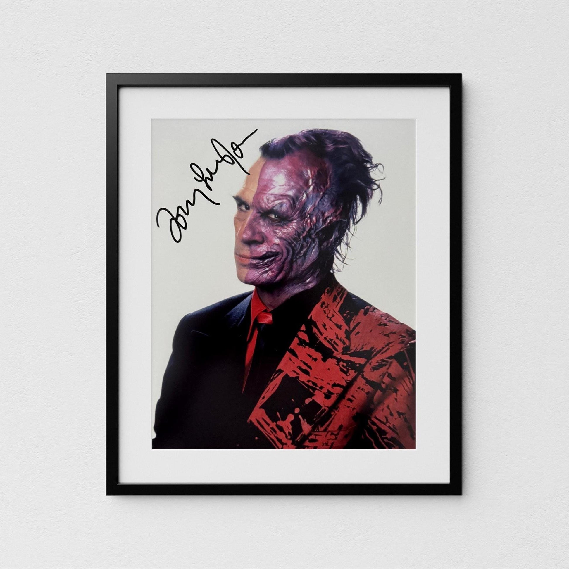 Tommy Lee Jones Autograph Batman Forever Signed Poster Two-Face Authentic Signature with COA
