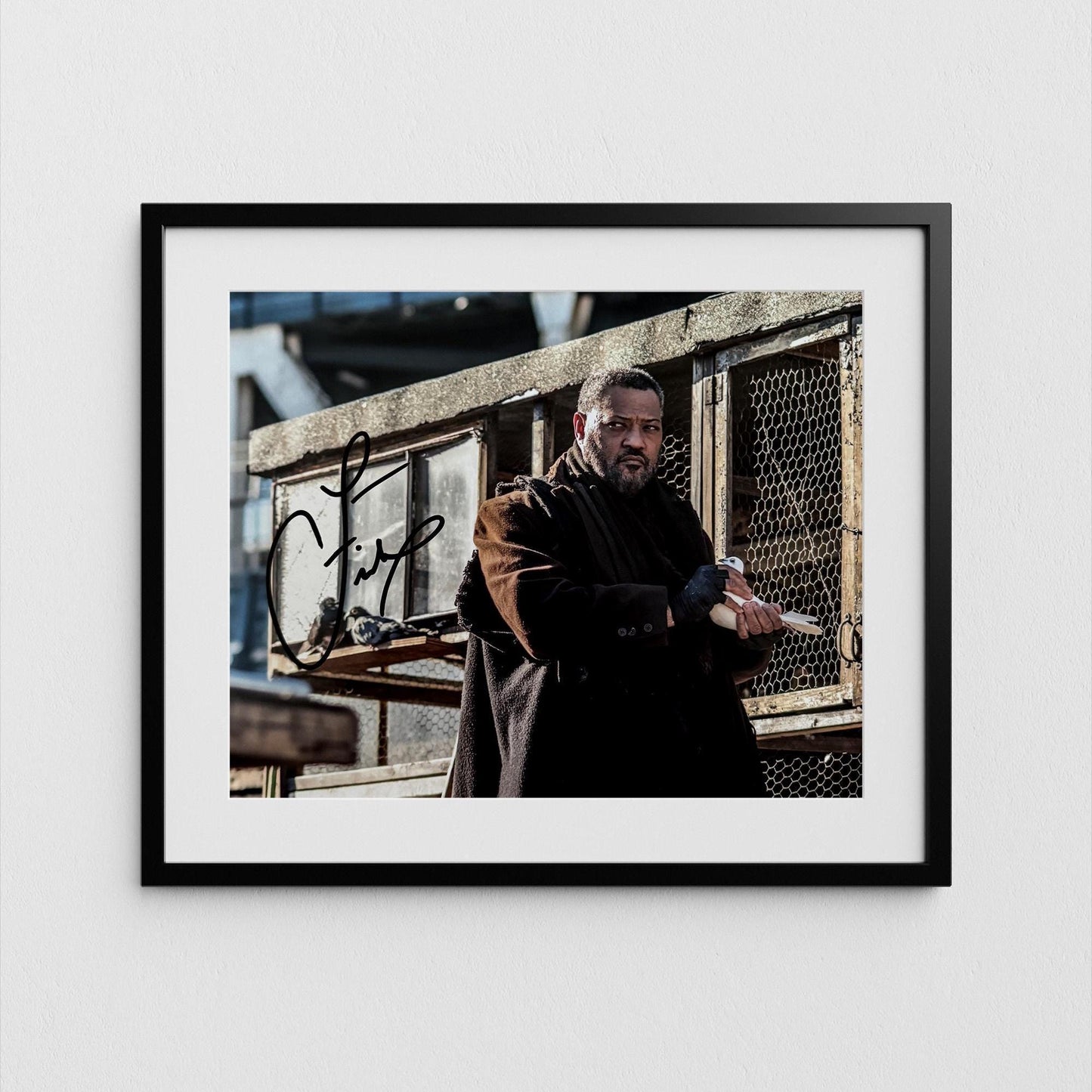 Laurence Fishburne Autograph John Whick Signed Poster Authentic Signature with COA