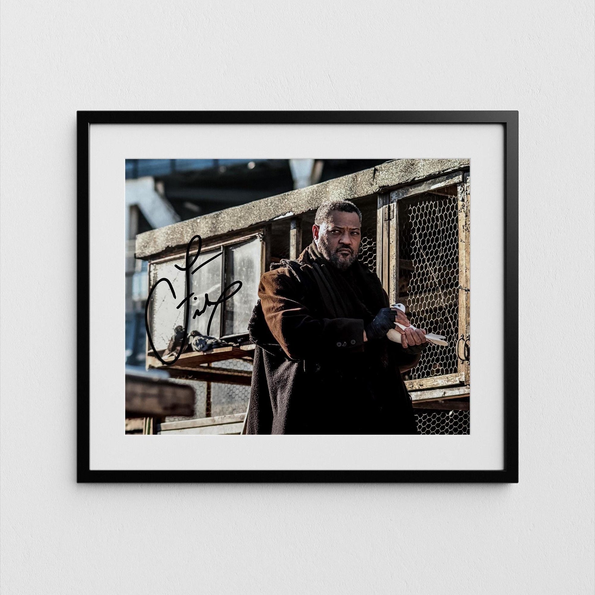 Laurence Fishburne Autograph John Whick Signed Poster Authentic Signature with COA