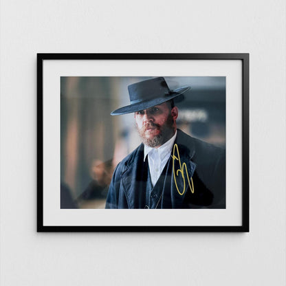 Tom Hardy Autograph Peaky Blinders Signed Poster Alfie Solomons Authentic Signature with COA
