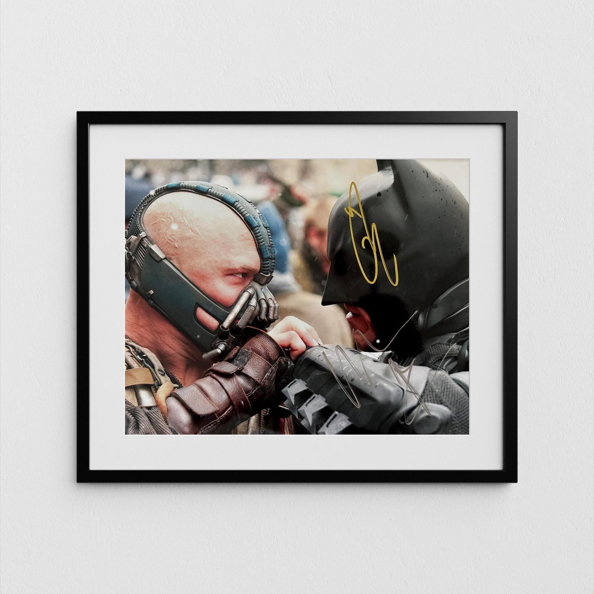 Tom Hardy Autograph Dark Knight Rises Signed Poster Bane Authentic Signature with COA